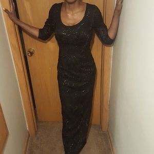 "SUEWONG" Beaded Evening Gown